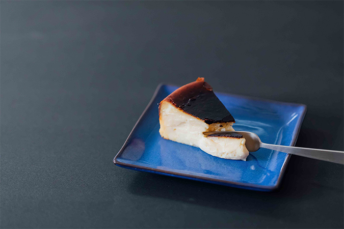 食感、風味にこだわったバスクチーズケーキの画像