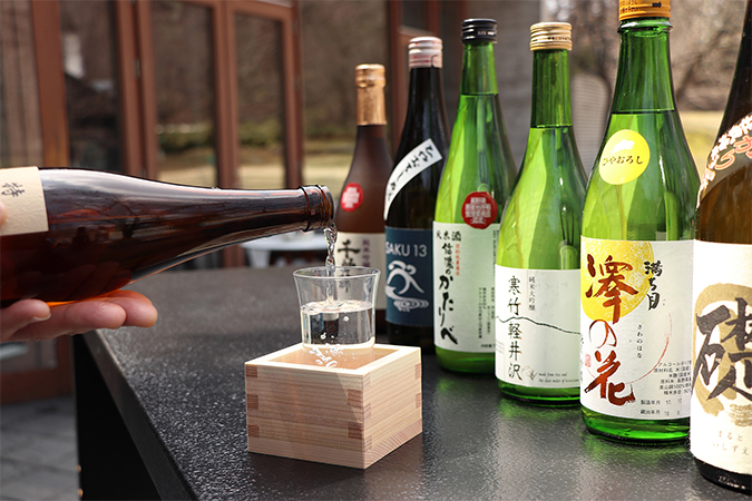 日本酒飲み比べの画像