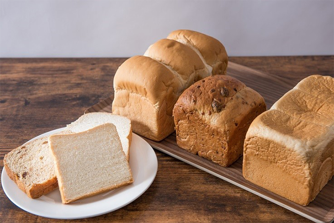食パン3種のラインナップ