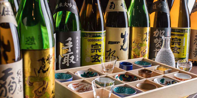 石川の地酒と九谷焼きの酒器