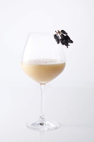 桃と貴腐ワインのカクテル