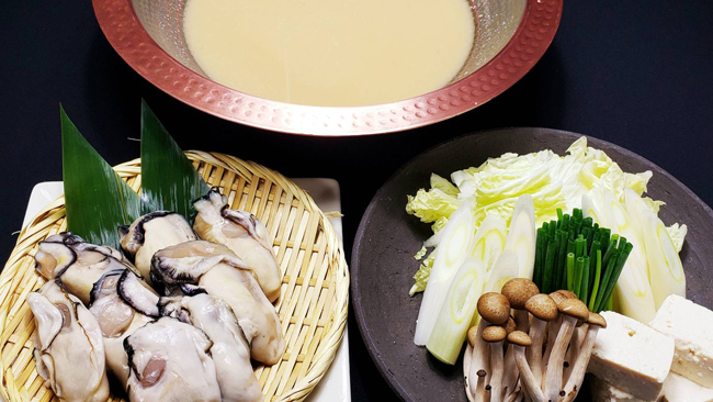 広島県産牡蠣の酒粕鍋