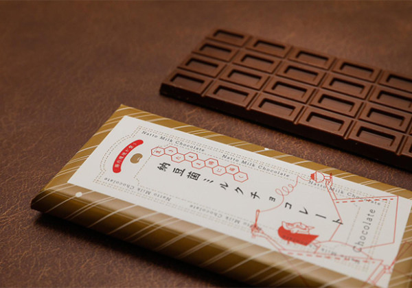 納豆菌ミルクチョコレート板チョコタイプ