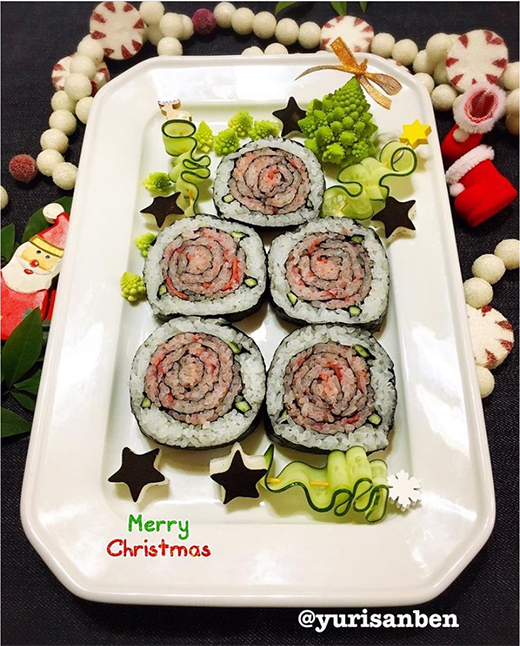 クリスマス巻き寿司